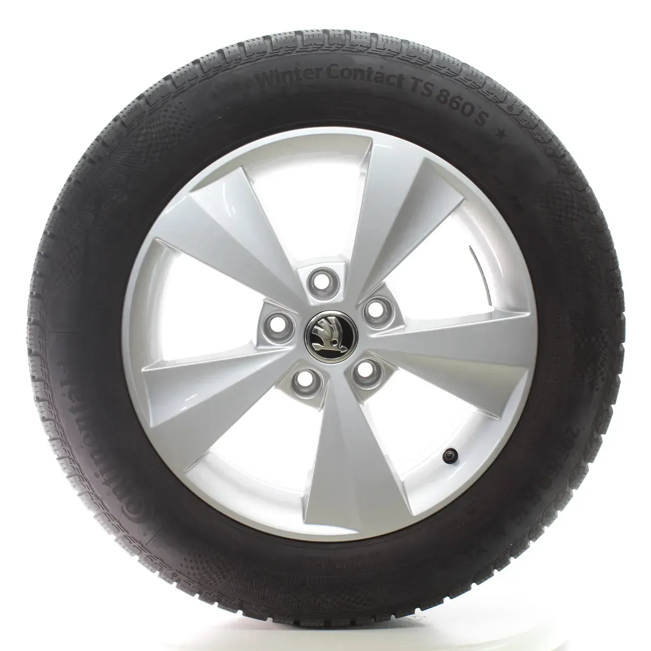 Skoda Octavia III 5E3 Winterräder 5-Speichen Continental 205/60R16 5E0601025C - Bild 1