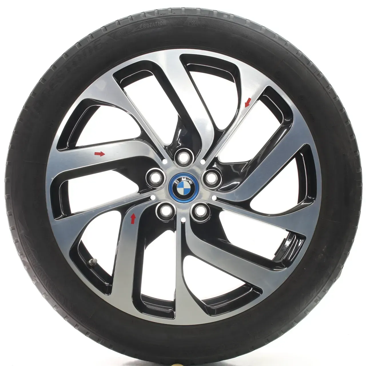 BMW I3 I01 Winterräder Turbinenstyling 428 Schwarz Bridgestone 155/70R19 6856894 - Bild 1