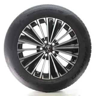 VW Tiguan CT1 Winterräder Napoli Schwarz Glanz Falken 235/55R18 DOT24 571601025K - Bild 2