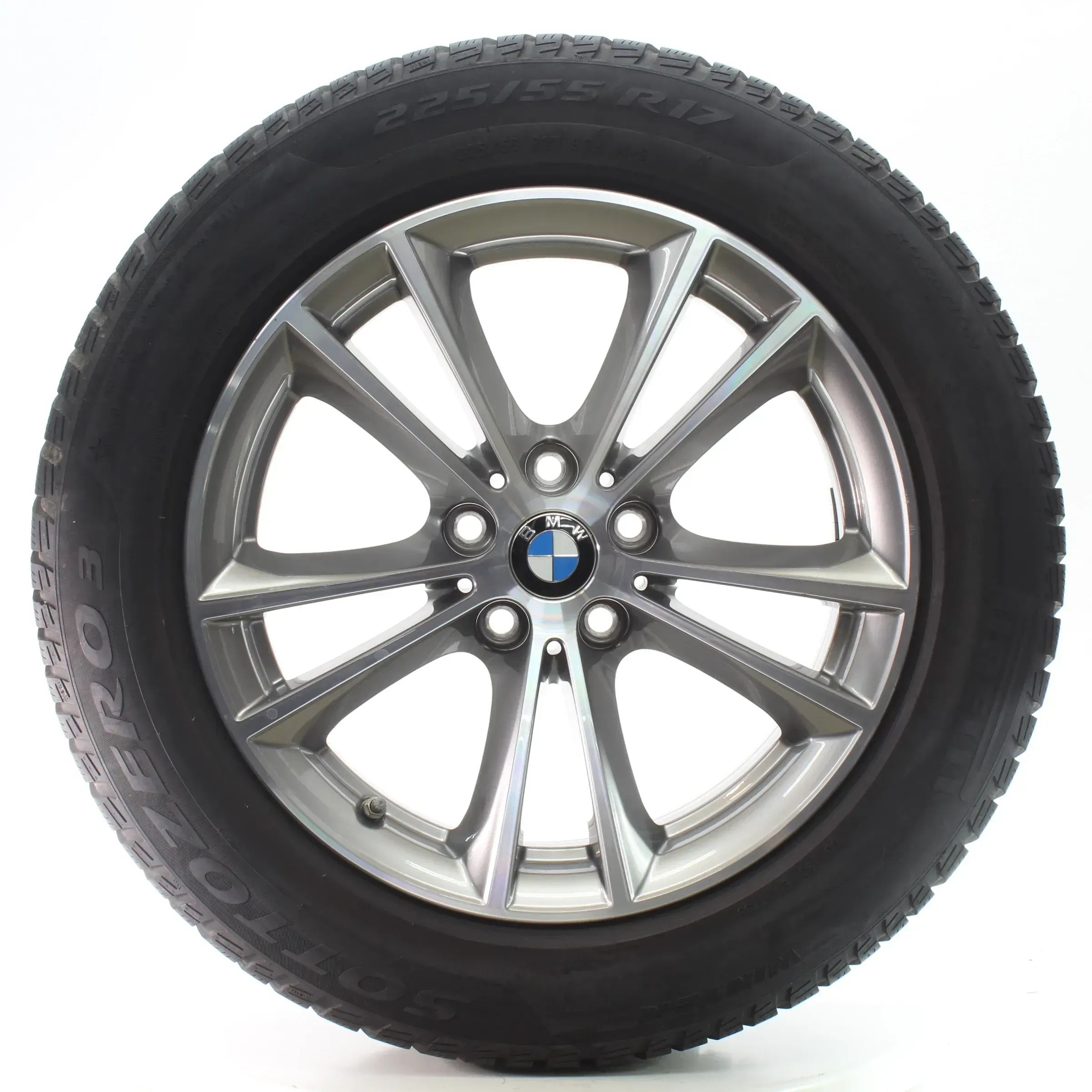 BMW 5er G30 G31 Winterräder V-Speiche 631 Ferricgrey Pirelli 225/55R17 6863417 - Bild 1