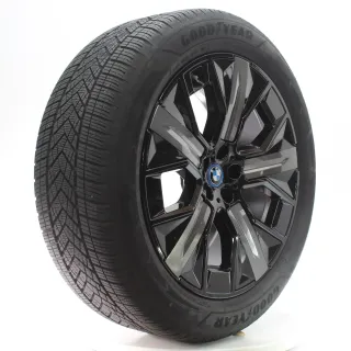 BMW IX I20 Winterräder Aerodynamikrad 1011 Jet Black Goodyear 255/50R21 5A02655 - Bild 7