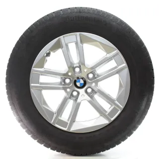 BMW 2er U06 Winterräder Doppelspeiche 186 Continental 205/65R16 DOT25 6888838 - Bild 1