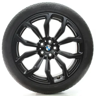 BMW X3 G01 X4 G02 Winterräder Y-Speiche 695 Schwarz Pirelli 245/45R20 6881208 - Bild 1