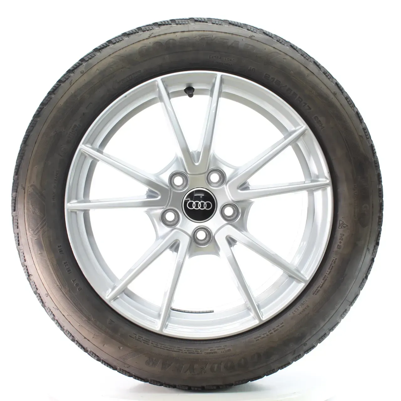 Audi A5 FU B10 Winterräder 5-Doppelspeichen Goodyear 215/55R17 DOT25 8B3601025A - Bild 1