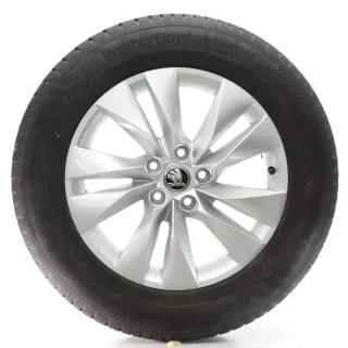 Skoda Kodiaq NS Winterräder 5-Doppelspeichen Conti 215/65R17 DOT24 57H601025M - Bild 2