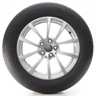 Audi A6 S6 F2 C8 Winterräder 10-Speichen Bridgestone 225/60R17 DOT24 4K0601025 - Bild 4