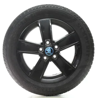 Skoda Octavia III 5E Winterräder 5-Speichen Semperit 205/55R16 5E0601025CF - Bild 4