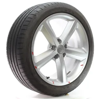 Audi A6 S6 C6 4F Sommerräder 5-Arm-V-Design Dunlop 245/40ZR18 DOT23 4F0601025DC - Bild 6