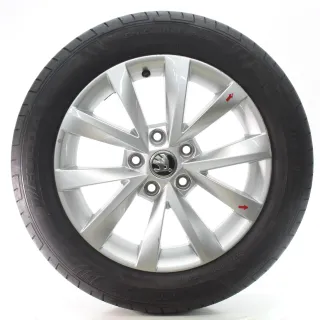 Skoda Octavia III 5E Sommerräder 5-Doppelspeichen 205/55R16 DOT23 5E0601025BJ - Bild 4