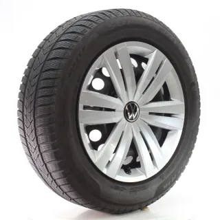VW Touran 5T1 Winterräder Stahl Pirelli Seal 205/60R16 96H DOT25 5QA601027C/E - Bild 6