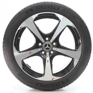 Mercedes C-Klasse W205 S205 Winterräder 5-Speichen 225/45R18 DOT24 A2054014600 - Bild 1