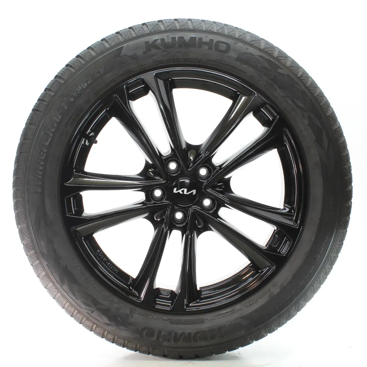 KIA EV6 Sorento II III IV Winterräder Schwarz Kumho 235/55R19 DOT24 KBA54133 - Bild 1