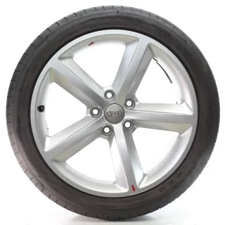 Audi A6 S6 C6 4F Sommerräder 5-Arm-V-Design Dunlop 245/40ZR18 DOT23 4F0601025DC - Bild 1