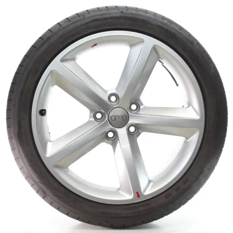 Background image for Audi A6 S6 C6 4F Sommerräder 5-Arm-V-Design Dunlop 245/40ZR18 DOT23 4F0601025DC