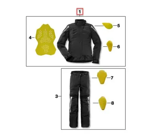 Background image for Original BMW Motorrad Jacke Tourshell Damen schwarz Gr. 42 76138568067 NEU