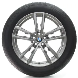 BMW X3 G01 X4 G02 Sommerräder Doppelspeiche 698 M Bridgestone 245/50R19 8746987 - Bild 1