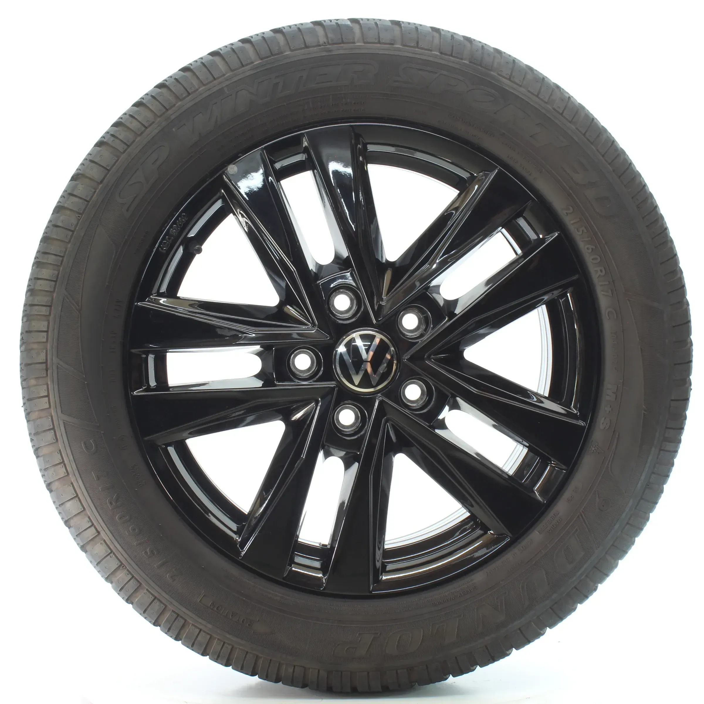 VW Multivan T7 ST Winterräder 5-Doppelspeichen Dunlop 215/60R17 DOT23 7T0071497 - Bild 1