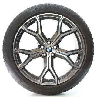 BMW X5 G05 X6 G06 Winterräder M Y-Speiche 741 Pirelli 275/40-315/35R21 8071998-9 - Bild 2