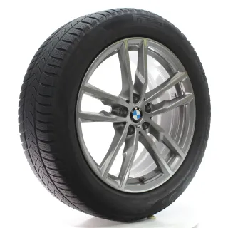 BMW X3 G01 X4 G02 Winterräder Doppelspeiche 698 M Pirelli 245/50R19 8746987 - Bild 6