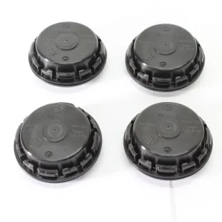 4x Original VW Dynamische Nabendeckel Polo Up! Black/Chrome 56mm NEU 2G0071213 - Bild 3