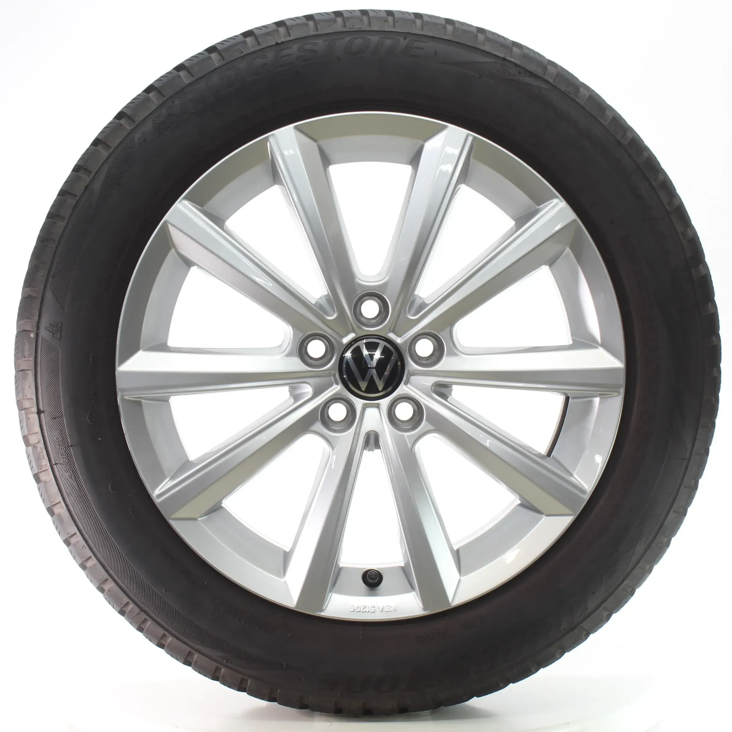 VW Polo NF 2G Winterräder Merano Bridgestone 185/60R16 90H DOT25 2G0601025AF - Bild 1