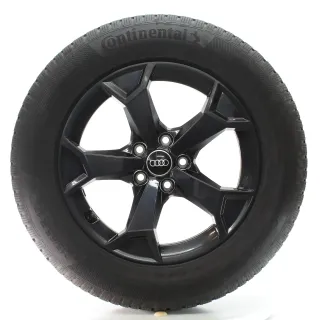 Audi Q3 F3 Winterräder 5-Arm-Secare-Design Schwarz Conti 215/65R17 83A601025AM - Bild 1