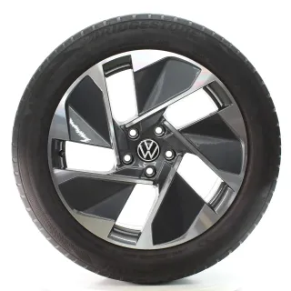 VW ID.3 E11 Winterräder East Derry Grau Glanz Bridgestone 215/55R18 10A601025C - Bild 4