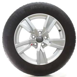 Audi A4 8W B9 Winterräder 5-Arm-Design Continental 205/60R16 92W 8W0601025A - Bild 2
