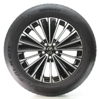 VW Tiguan CT1 Winterräder Napoli Schwarz Glanz Falken 235/55R18 DOT24 571601025K - Bild 3