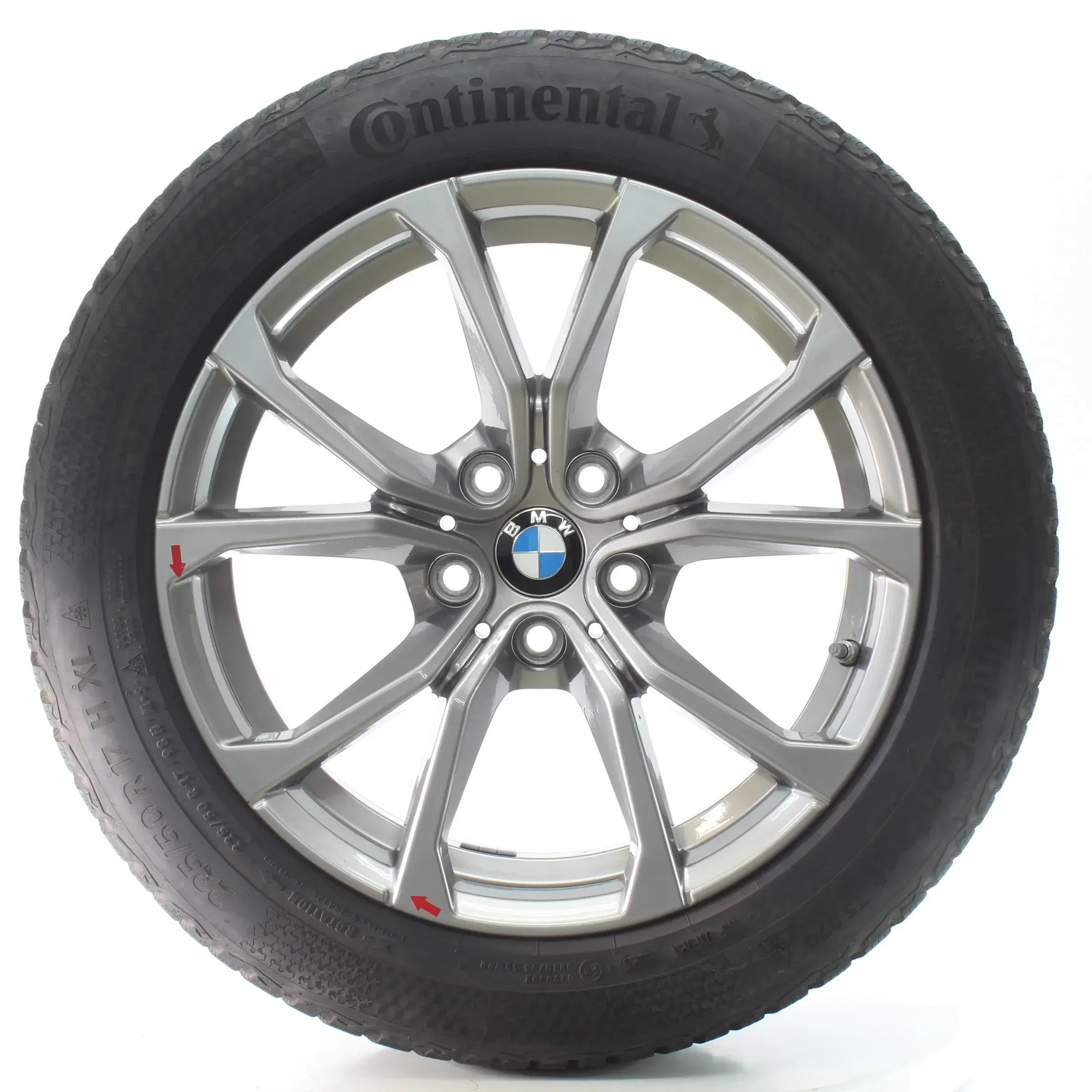 BMW 2er G42 3er G20 G21 Winterräder V-Speiche 776 Conti 225/50R17 DOT25 6883518 - Bild 1