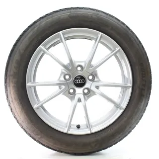 Audi A5 FU B10 Winterräder 5-Doppelspeichen Goodyear 215/55R17 DOT25 8B3601025A - Bild 2