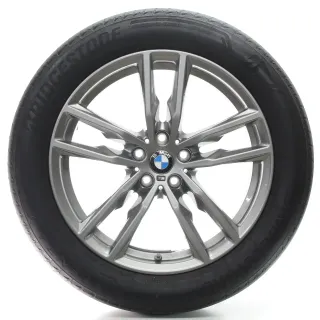 BMW X3 G01 X4 G02 Sommerräder Doppelspeiche 698 M Bridgestone 245/50R19 8746987 - Bild 4