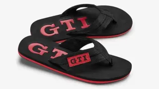 VW Original GTI Badesandalen Badeschuhe Badelatschen 5KA084350 Gr.37-38 NEU - Bild 1