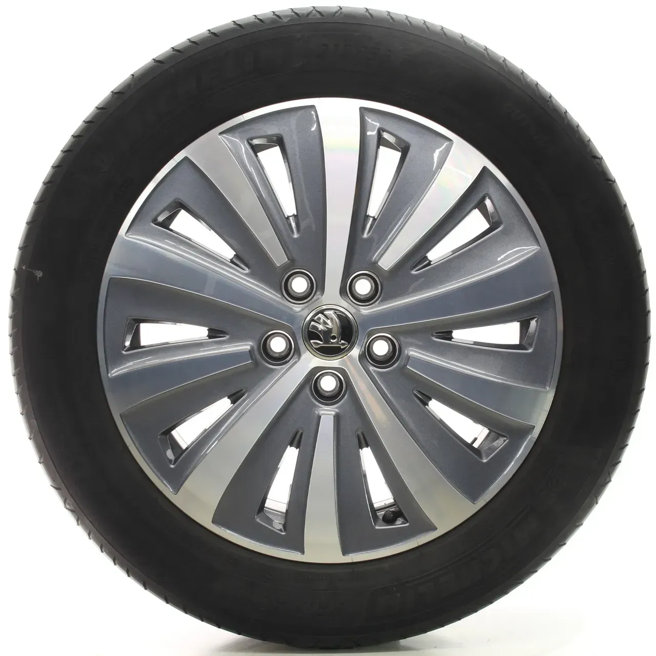 Skoda Superb III 3V Sommerräder Grau Glanz Michelin 215/55R17 DOT21 3V0601025AH - Bild 1