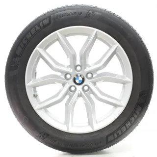 BMW X5 G05 X6 G06 Winterräder V-Speiche 734 Michelin 265/50R19 DOT21 6880685 - Bild 1