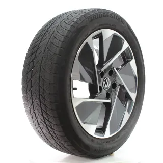 VW ID.3 E11 Winterräder East Derry Grau Glanz Bridgestone 215/55R18 10A601025C - Bild 6