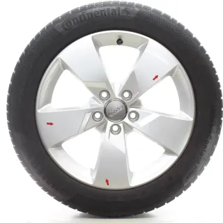 Audi TT TTS FV Winterräder 5-Speichen-Design Continental 225/50R17 8S0601025J - Bild 4