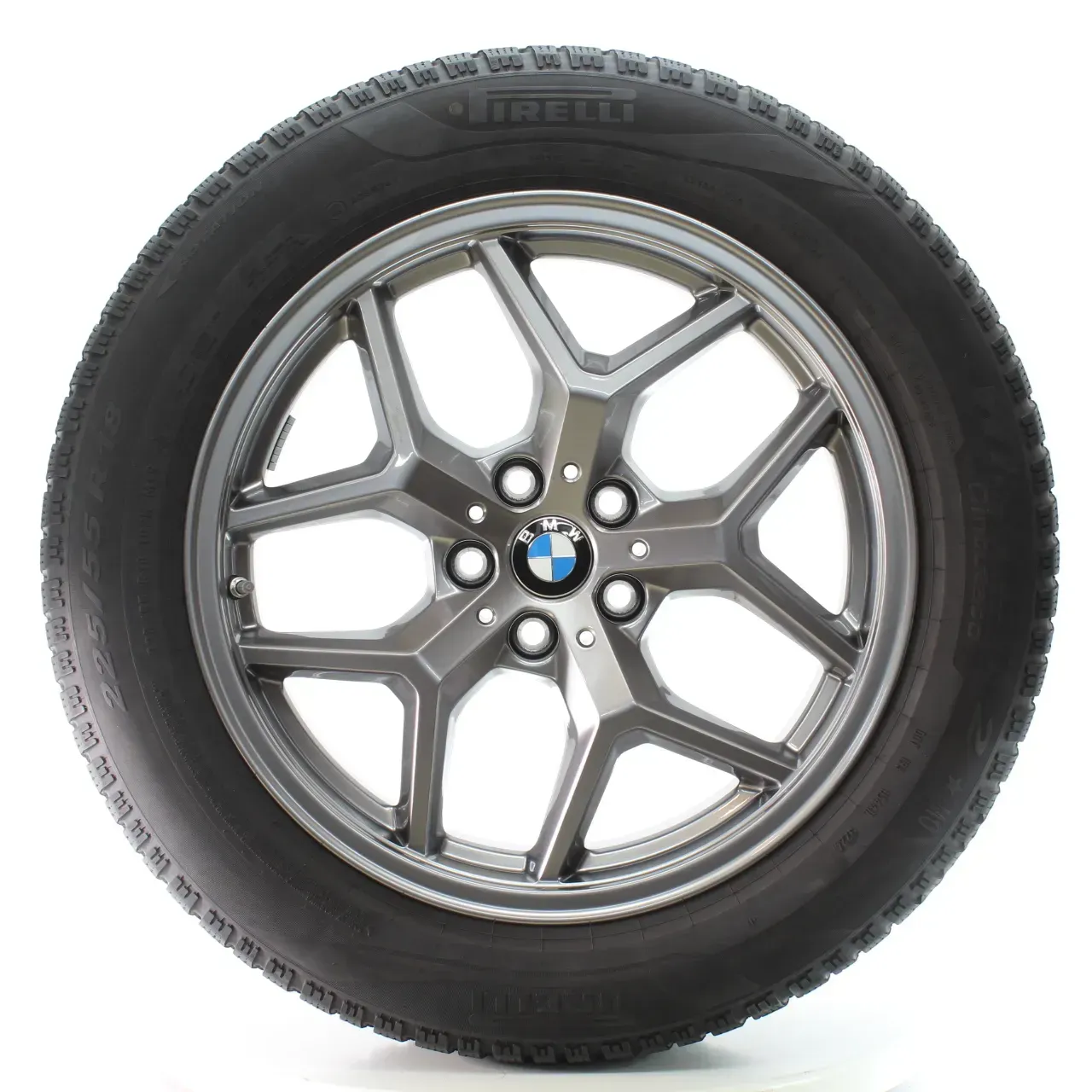 BMW 5er G60 G61 Winterräder Y-Speiche 932 Pirelli 225/55R18 DOT24 36115A324D5 - Bild 1