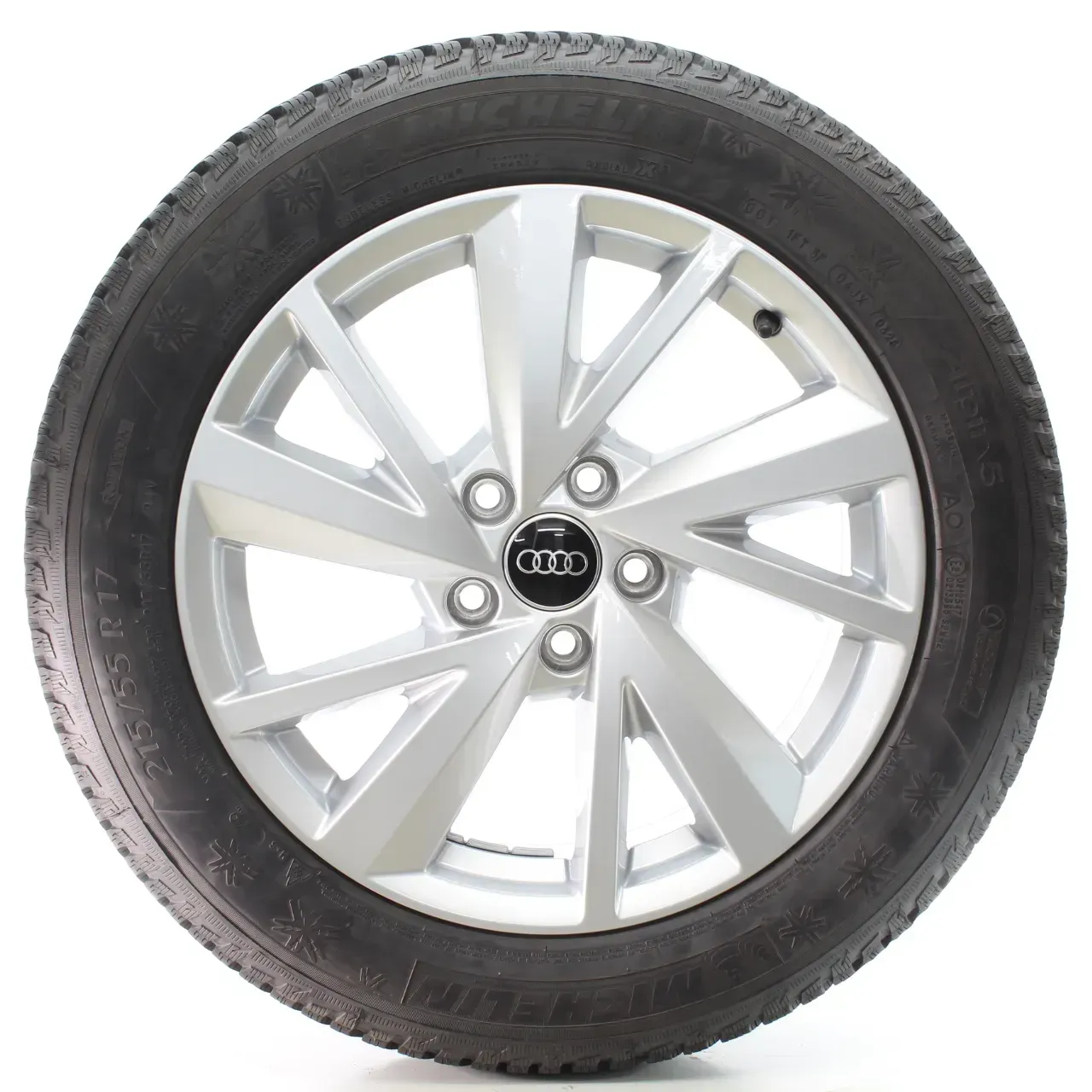 Audi Q2 GAB Winterräder 5-V-Speichen-Design Michelin 215/55R17 DOT25 81A601025C - Bild 1