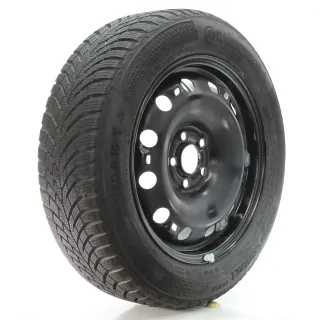VW Polo 6C1 Winterräder Stahl Continental 185/60R15 DOT25 84T 6C0601027B/C - Bild 6