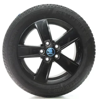 Skoda Octavia III 5E Winterräder 5-Speichen Semperit 205/55R16 5E0601025CF - Bild 1