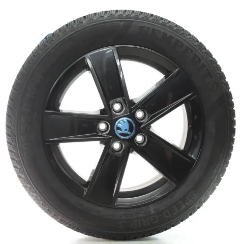 Background image for Skoda Octavia III 5E Winterräder 5-Speichen Semperit 205/55R16 5E0601025CF