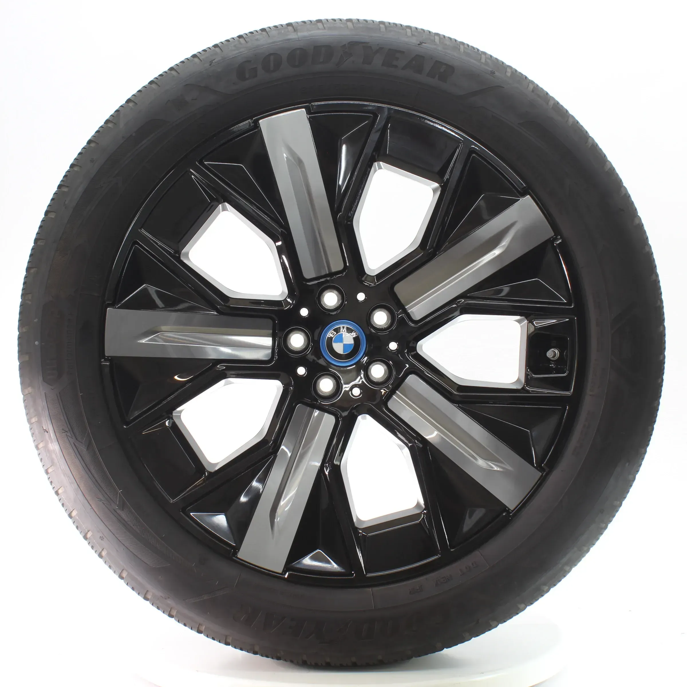 BMW IX I20 Winterräder Aerodynamikrad 1011 Jet Black Goodyear 255/50R21 5A02655 - Bild 1