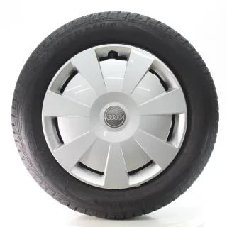 Audi A3 Cabrio Limosine 8V Winterräder Stahl Goodyear 205/55R16 DOT24 8V0601027A - Bild 3