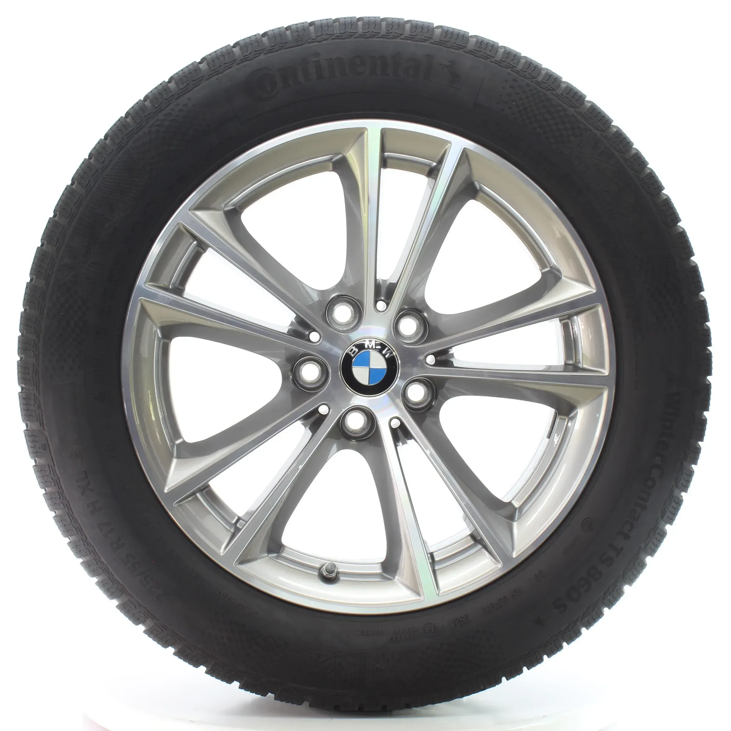 BMW 5er G30 G31 Winterräder V-Speiche 631 Continental 225/55R17 DOT24 6863417 - Bild 1