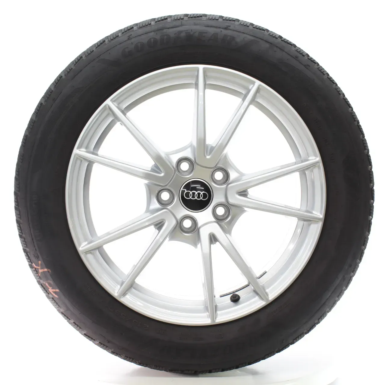 Audi A5 S5 FU5 Winterräder 5-Doppelspeichen Goodyear 215/55R17 DOT24 8B3601025A - Bild 1