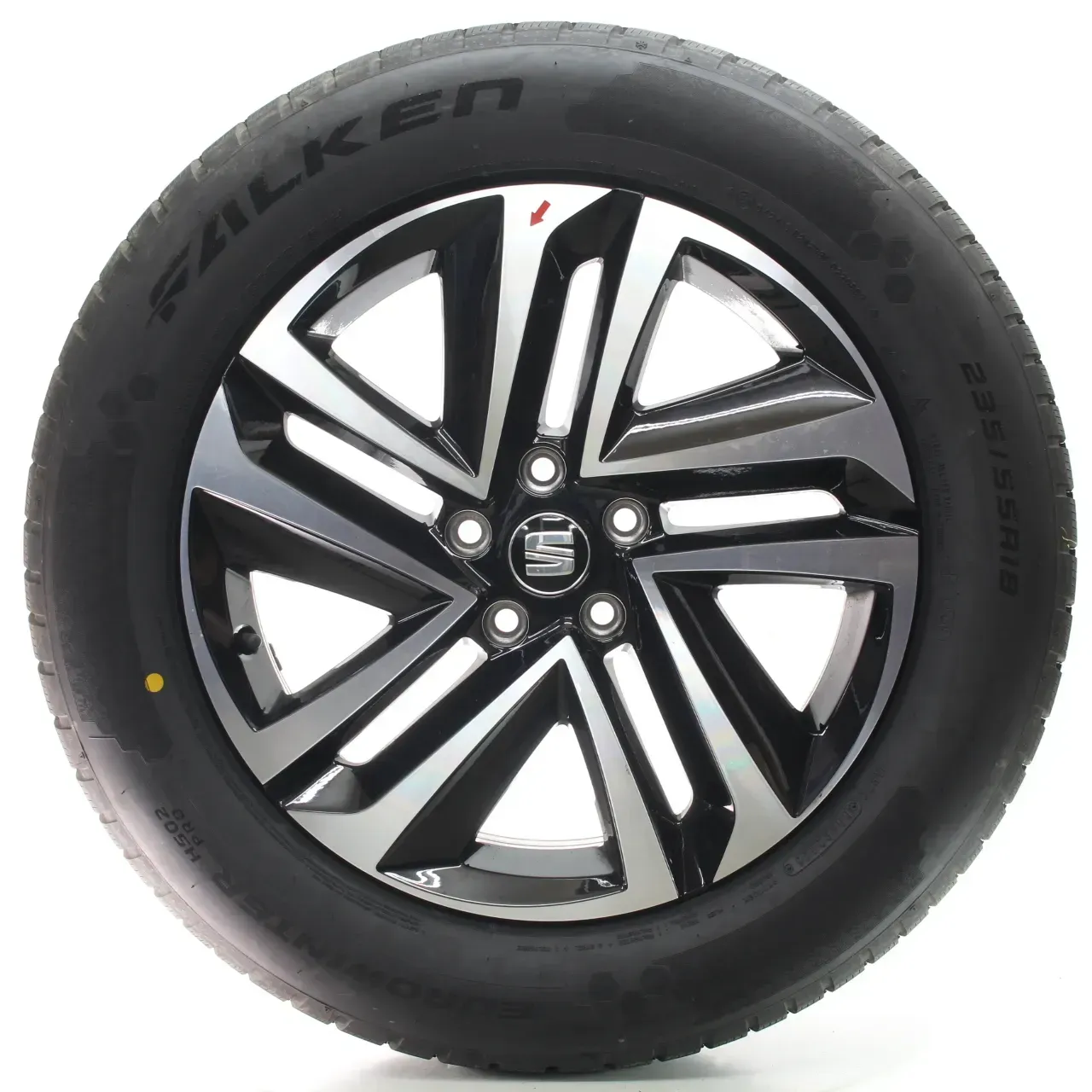 Seat Tarraco KN2 Winterräder Schwarz Glanz Falken 235/55R18 DOT24 5FJ601025C - Bild 1