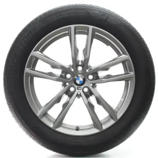 BMW X3 G01 X4 G02 Sommerräder Doppelspeiche 698 M Bridgestone 245/50R19 8746987 - Bild 3