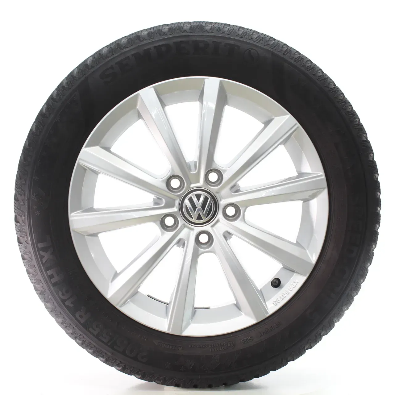 VW Golf VII 5G1 Winterräder Merano Semperit 205/55R16 94H DOT25 5G0071496B - Bild 1
