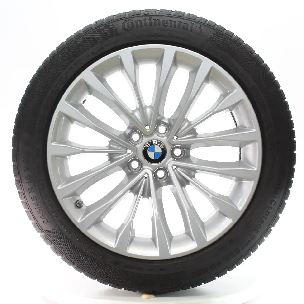 BMW 5er G30 G31 Winterräder W-Speiche 632 Continental 245/45R18 DOT25 6863418 - Bild 1